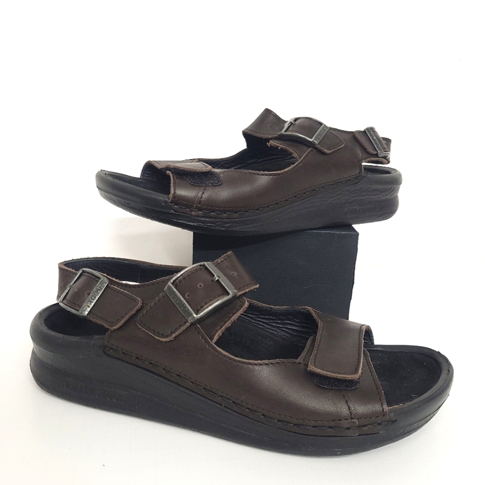 Birkenstock Tatami  Sandals Chunky Brown Leather